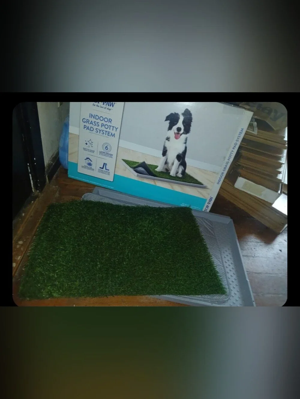 Top Paw Indoor Grass Potty Pad System